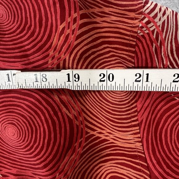 Haupt Germany Camp Shirt circles Abstract red XL 17.5 Men short sleeve - Picture 11 of 13